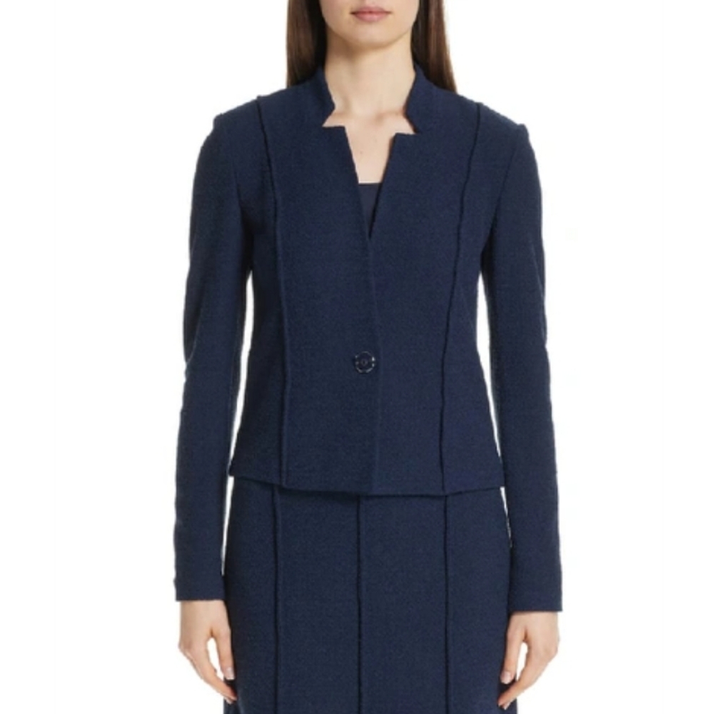 NWT $1495 St. John Collection Ana Boucle Knit Jacket - Picture 3 of 13
